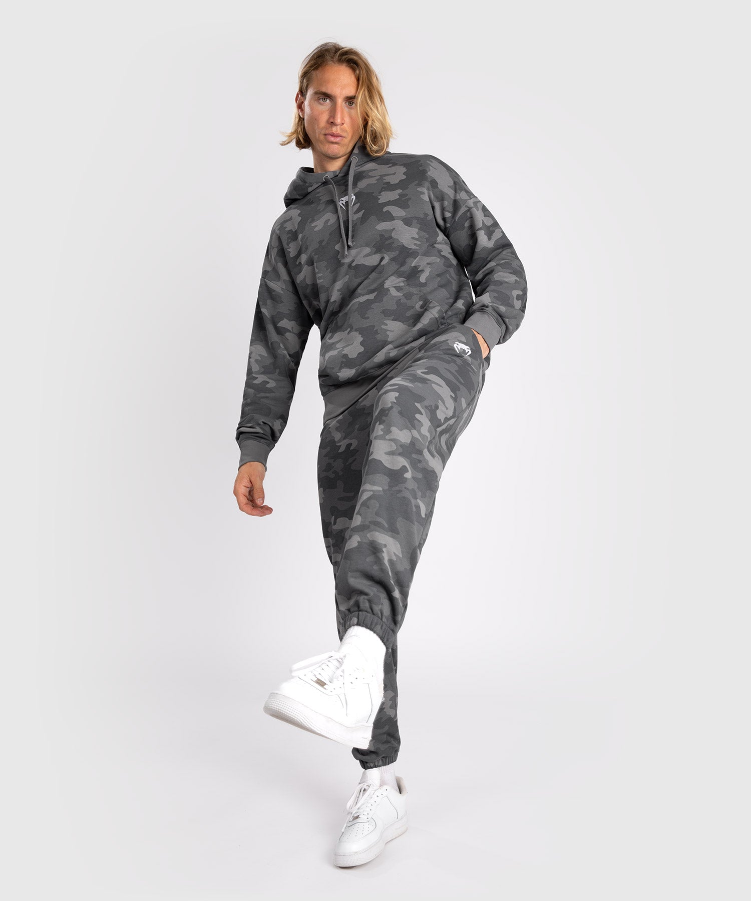 Sweat À Capuche pour Hommes Venum Vortex XL - Camouflage Anthracite - product-type_Sweatshirts