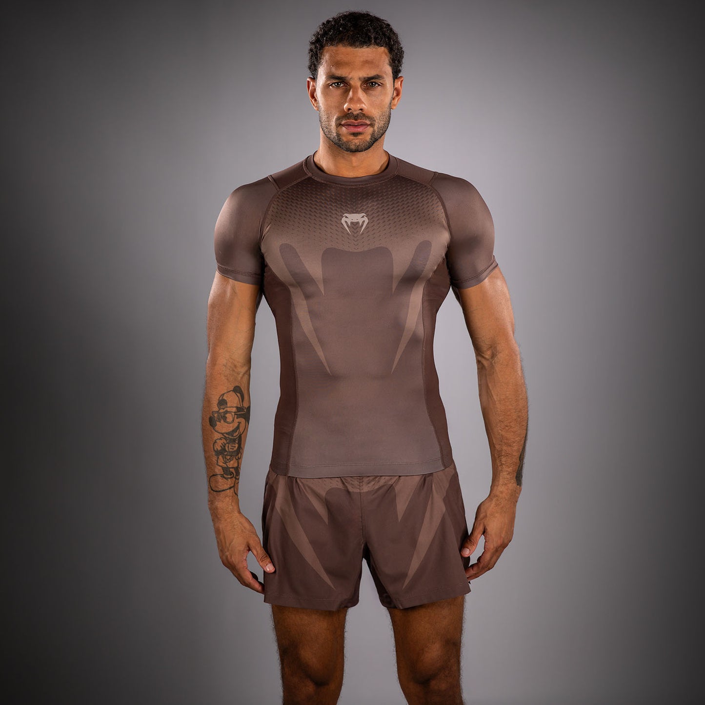 Rashguard Venum No Gi - Marron Chocolat