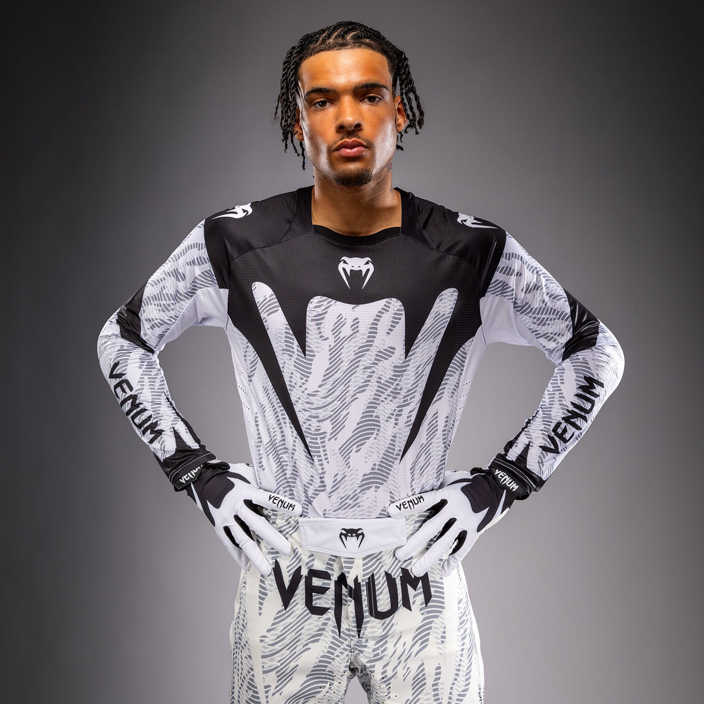Maillot de Motorsports Venum MX Elite - Blanc