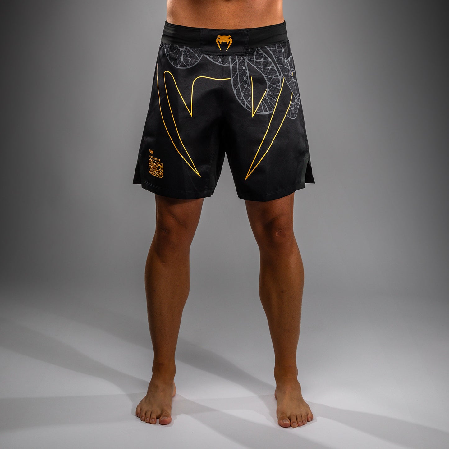 Short de Combat Venum Serpenti – Noir/Argent/Or - product-type_Shorts de MMA