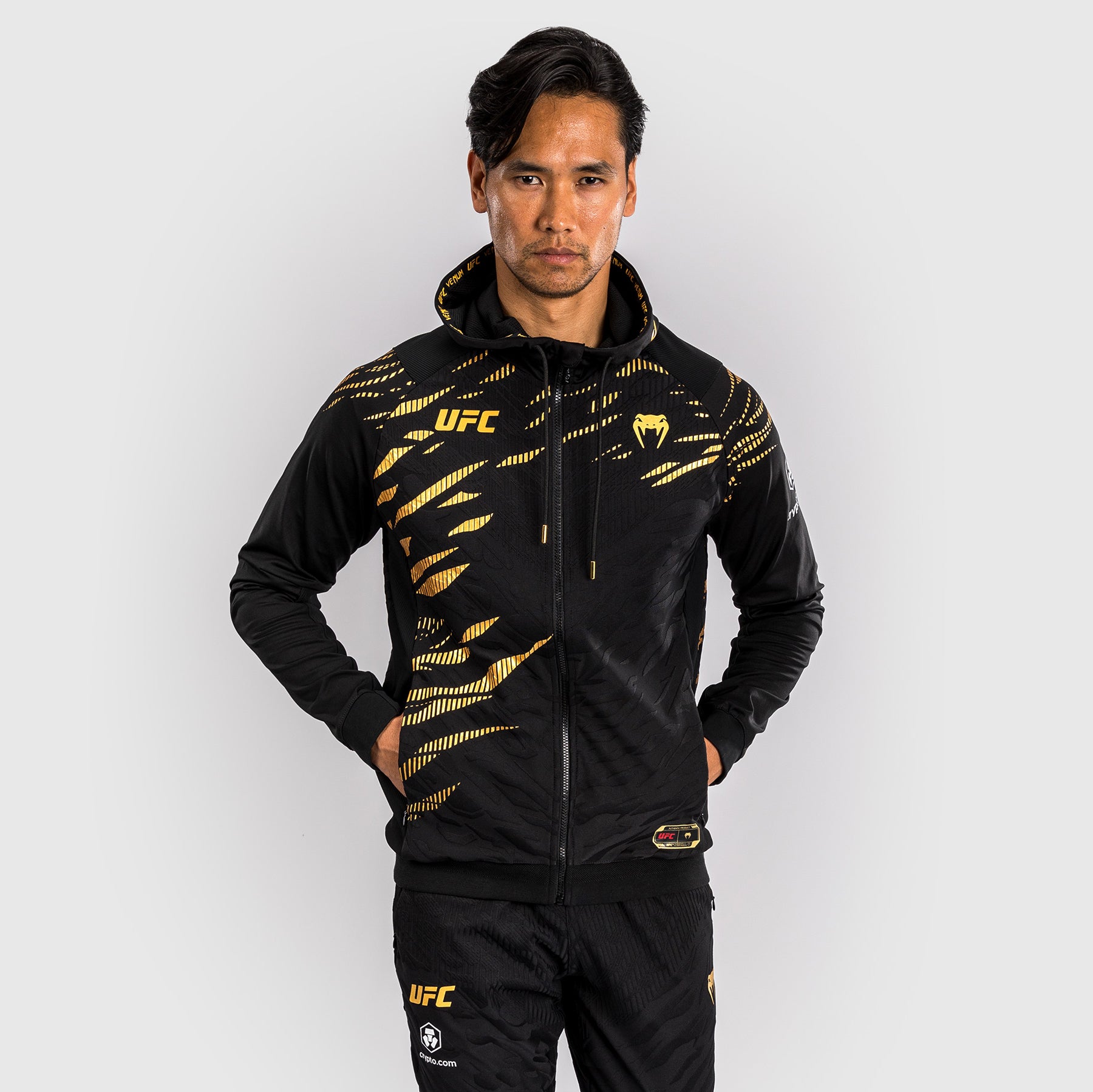 Sweatshirt à Capuche pour Hommes UFC Fusion by Venum Personnalisé Authentic Fight Night - Champion - product-type_Vestes