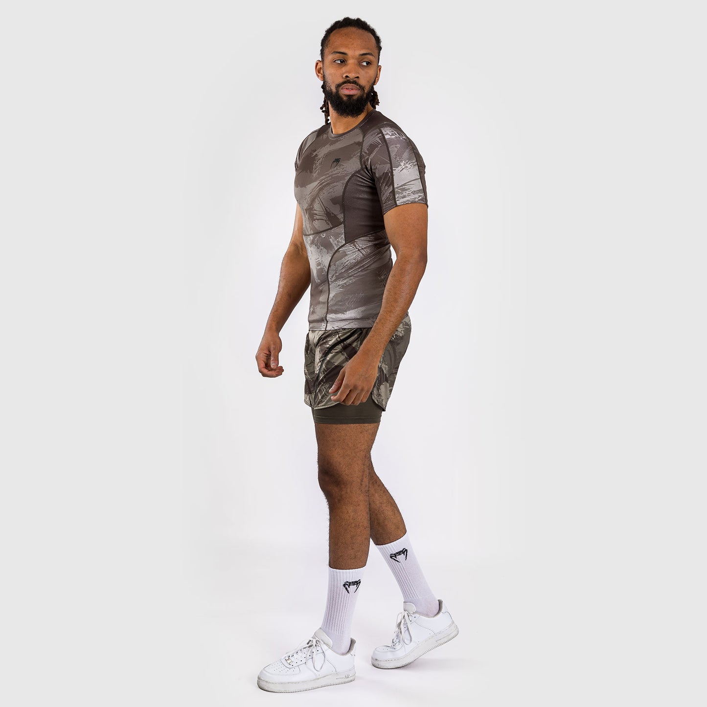 Rashguard à manches courtes Venum Electron 3.0 - Sable - product-type_T-Shirts de Compression