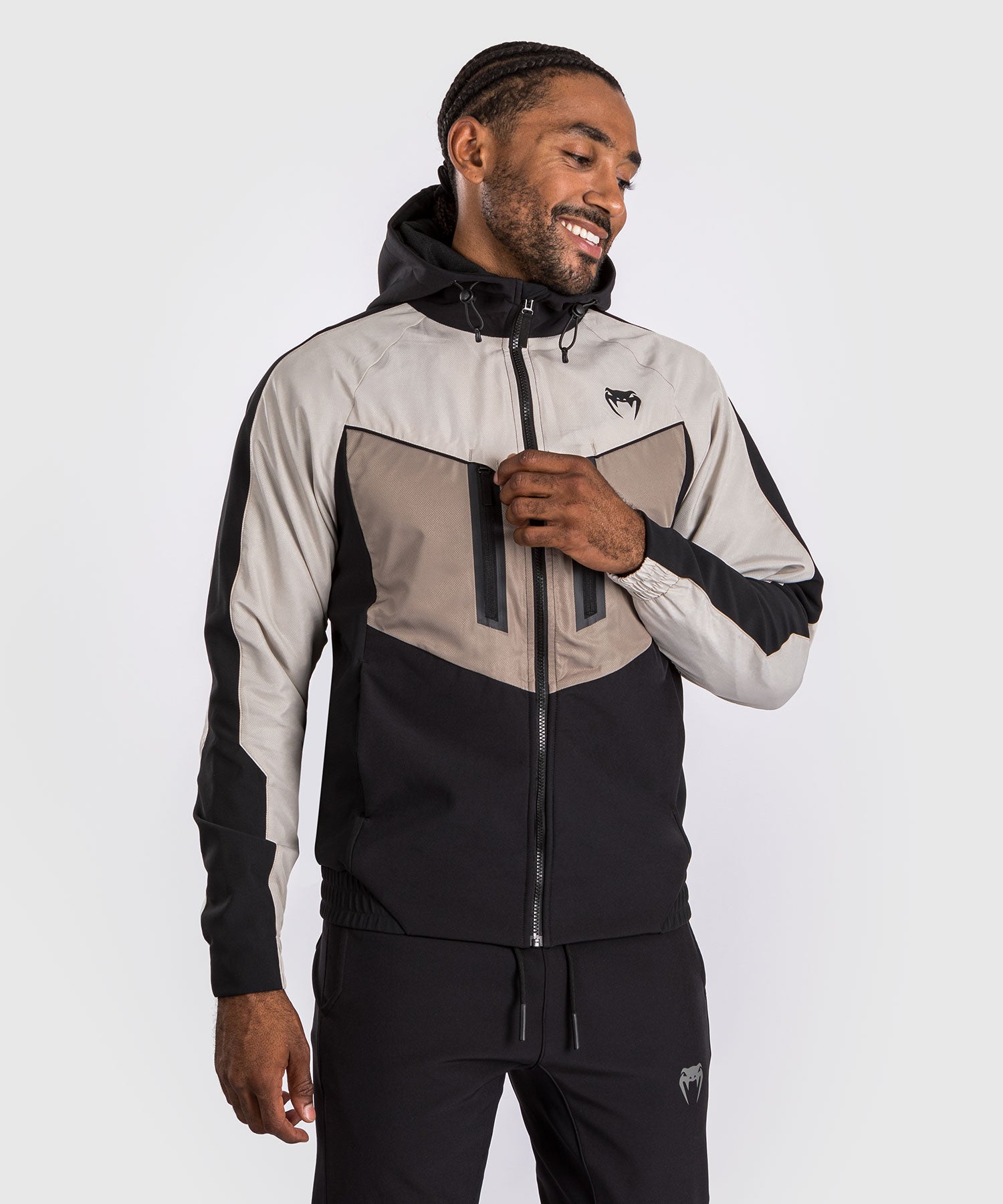 Veste de survêtement Venum Laser 3.0 - Noir/Sable - product-type_Vestes