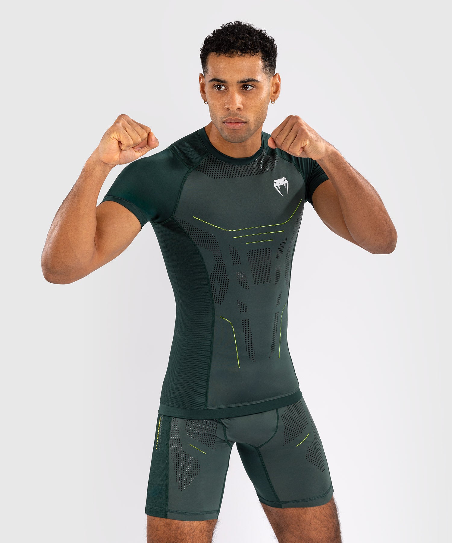 Rashguard Venum Technical 3.0 - Vert Forêt - product-type_T-Shirts de Compression