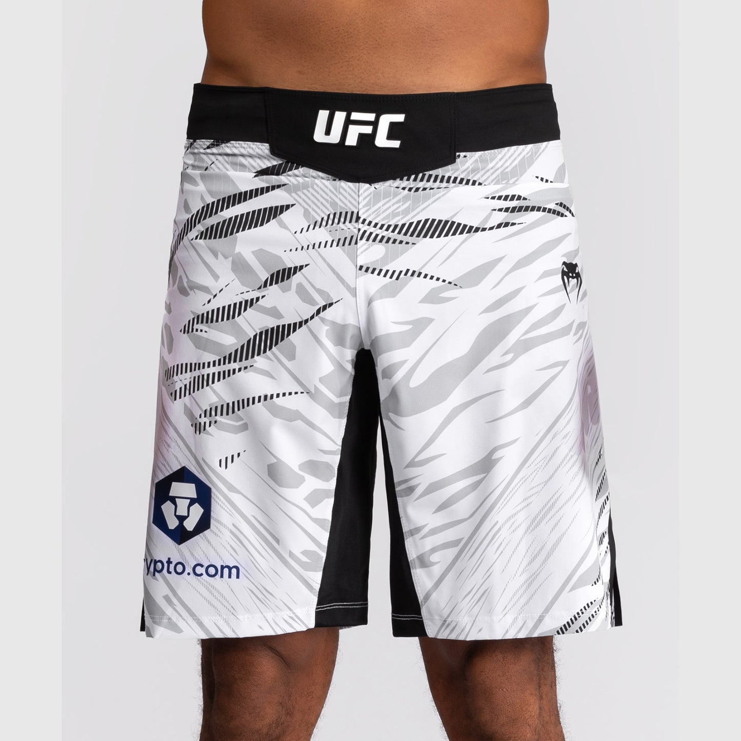 Shorts de Combat pour Hommes UFC Fusion by Venum Personnalisé Authentic Fight Night - Coupe Longue - Blanc - product-type_Shorts de MMA