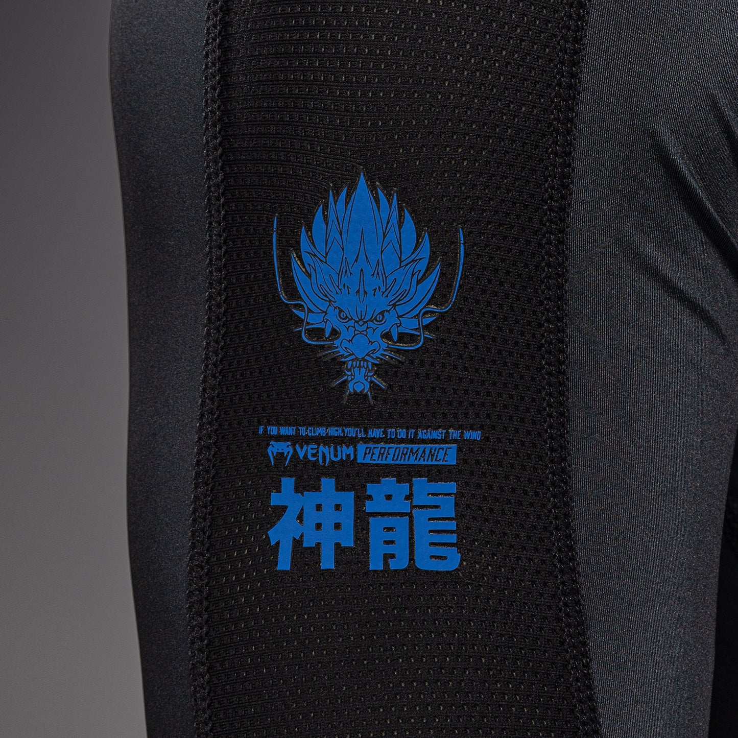 Rashguard à Manches Longues Venum Thunder Dragon – Noir/Bleu Royal - product-type_T-Shirts de Compression