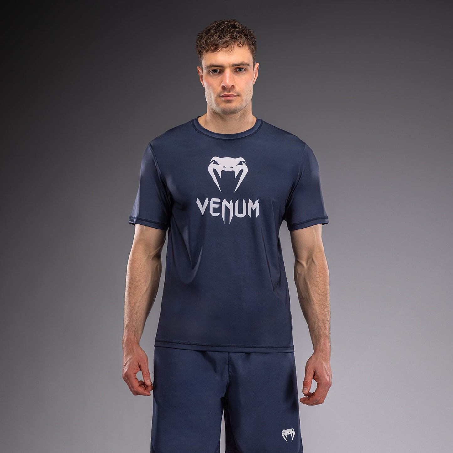 T-shirt Dry Tech Venum Classic - Bleu marine/Blanc