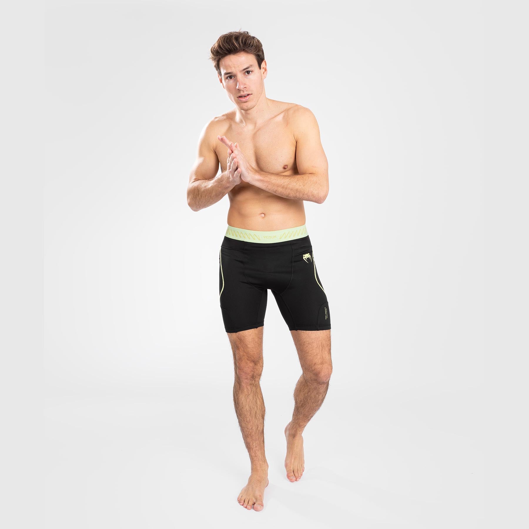 Short de compression pour Hommes Venum Fusion 2.0 - Noir/Jaune - product-type_Shorts de compression