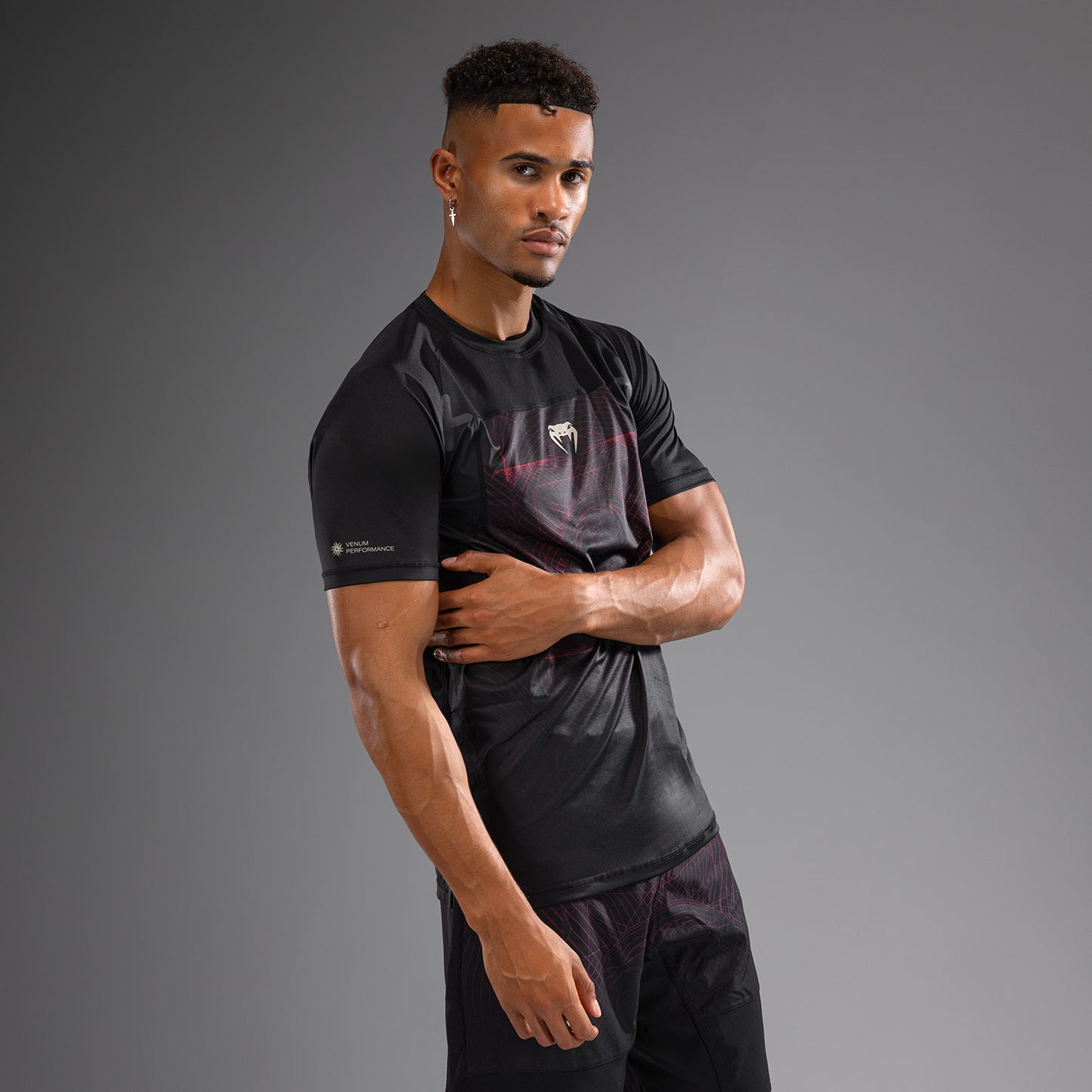 T-Shirt Dry-Tech Venum G-Fit Air - Noir Profond/Rouge Feu - product-type_T-Shirts Dry Tech