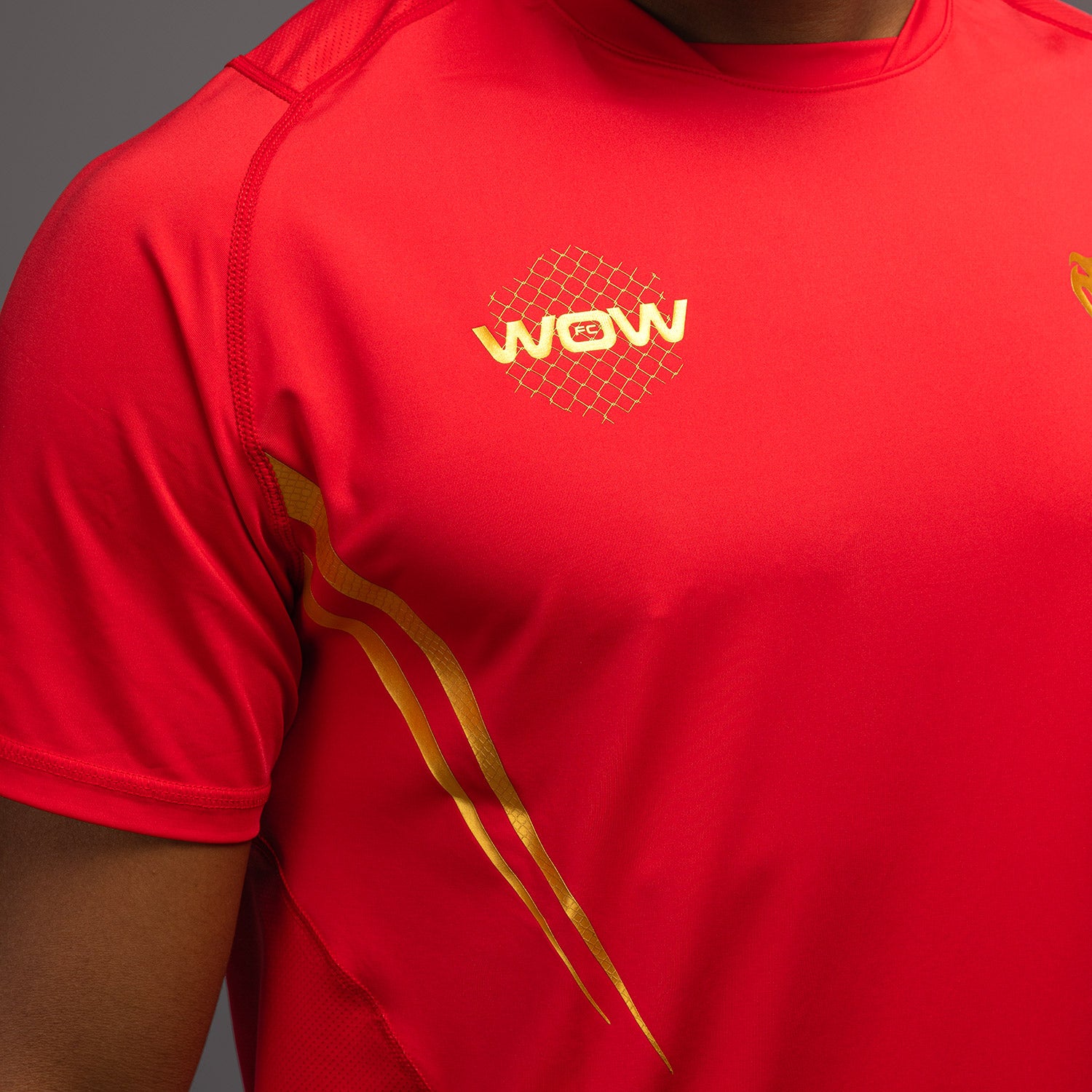 T-shirt Dry-Tech Venum x WOW FC - Rouge/Or - product-type_T-Shirts Dry Tech