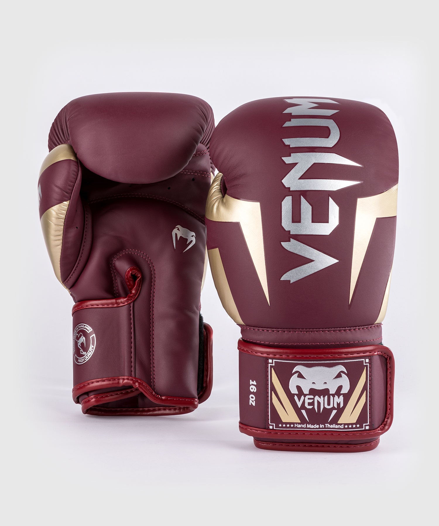 Gants de boxe Venum Elite - Rouge Bordeaux/Or - product-type_Gants de boxe