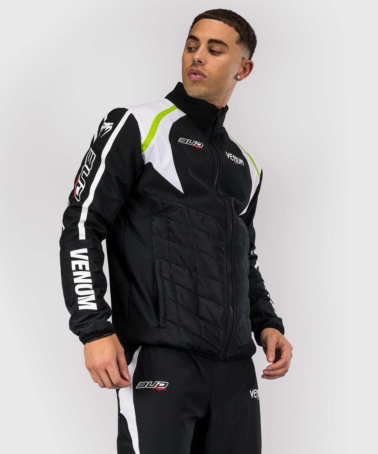 Veste pour Hommes Venum x Bud Racing - Noir/Blanc/Citron Vert - product-type_Vestes