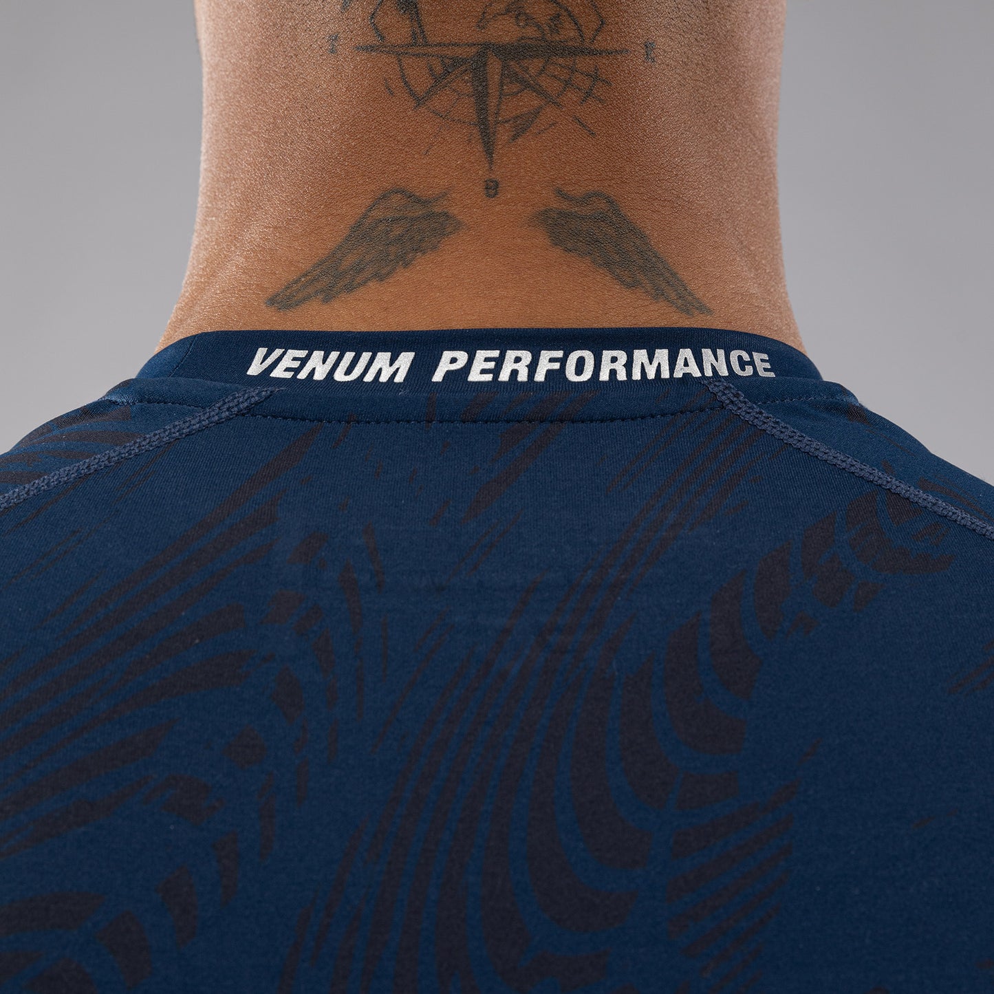 Rashguard Performance à Manches Courtes pour Hommes UFC Fusion by Venum Fight Week - Bleu Océanique - product-type_T-Shirts de Compression