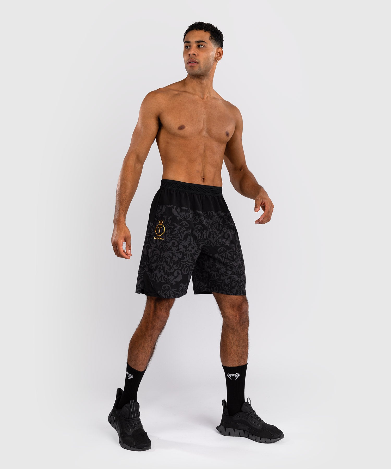 Short d'Entraînement Venum x Topuria Unmatched Edition - Noir/Doré - product-type_Shorts de training