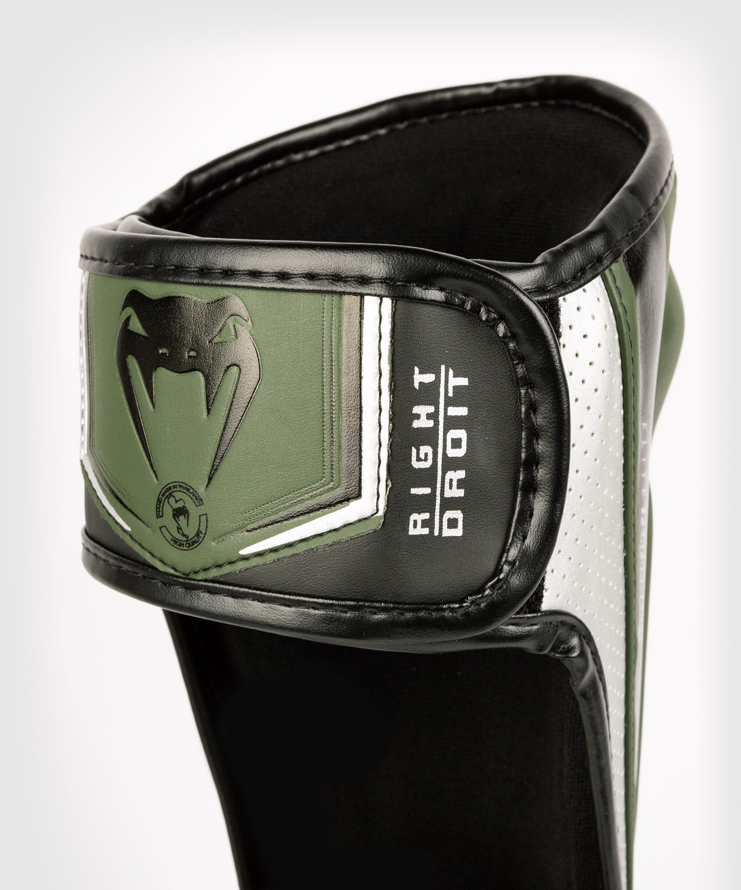 Protège-Tibias Venum Elite Evo - Kaki/Argent - product-type_Protège-tibias