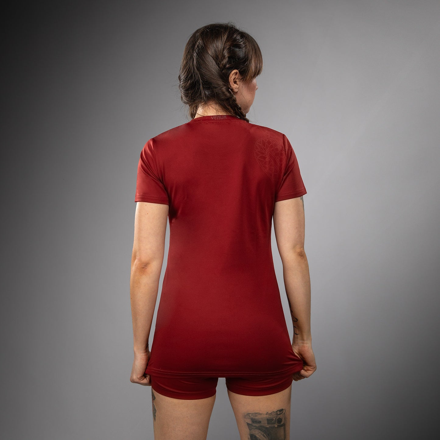 T-shirt Dry-Tech pour Femmes Venum Serpenti – Bordeaux/Ivoire - product-type_T-Shirts Dry Tech