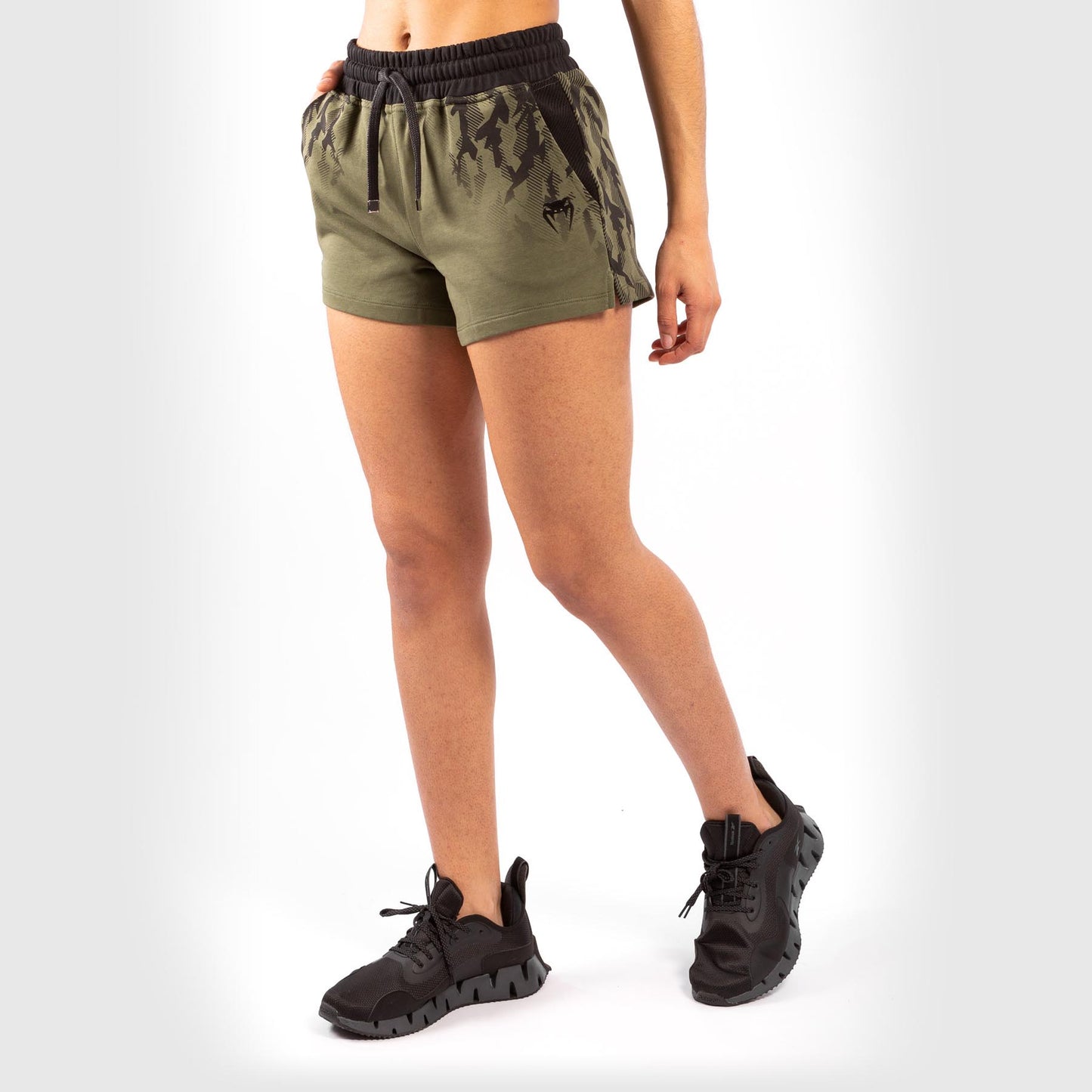 Short de Sport en Coton Femme UFC Venum Authentic Fight Week - Kaki