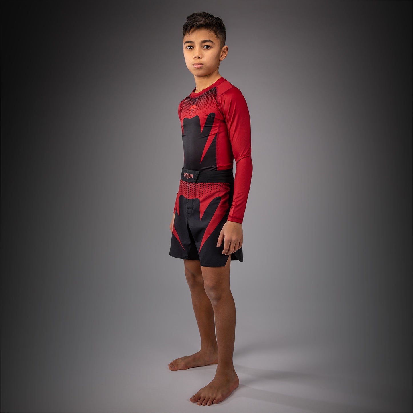 Short de Combat Pour Enfant Venum Attack - Noir/Rouge