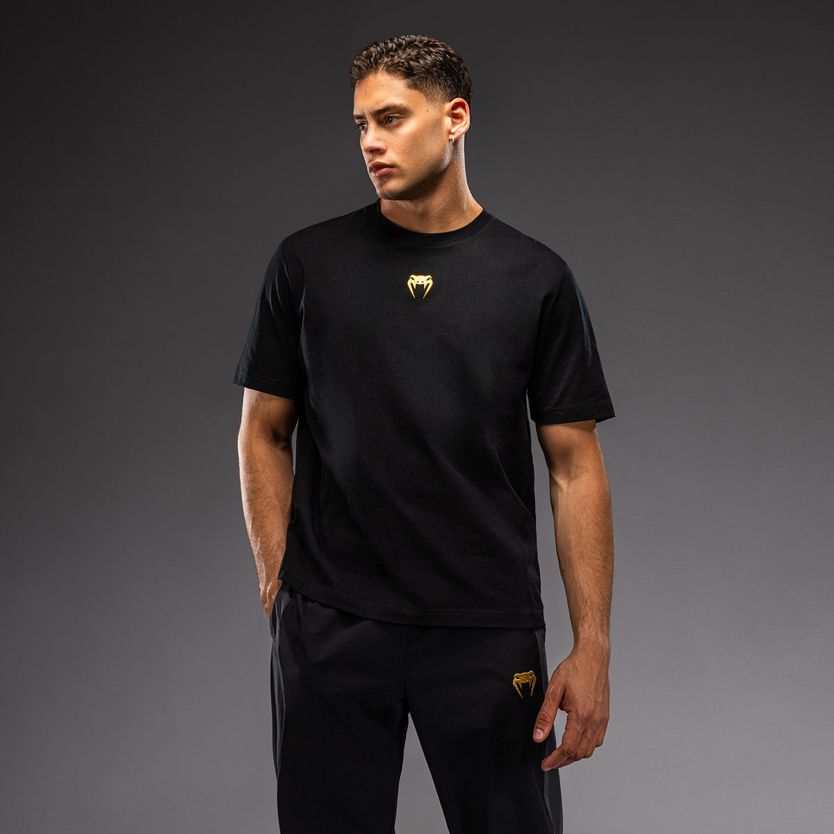 T-shirt en coton Venum Essential - Noir/Or