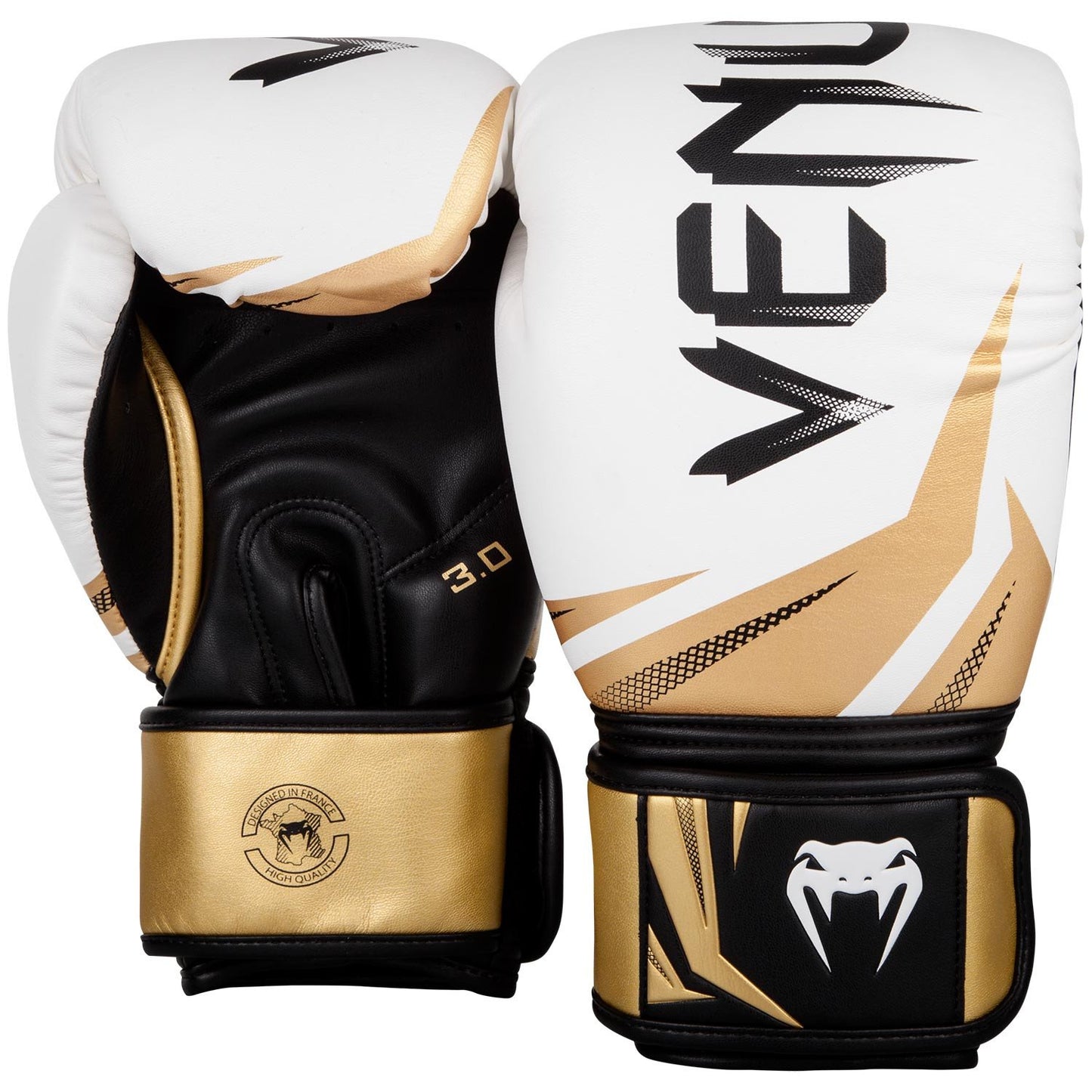 Gants de boxe Venum Challenger 3.0 – Blanc/Noir/Or - product-type_Gants de boxe