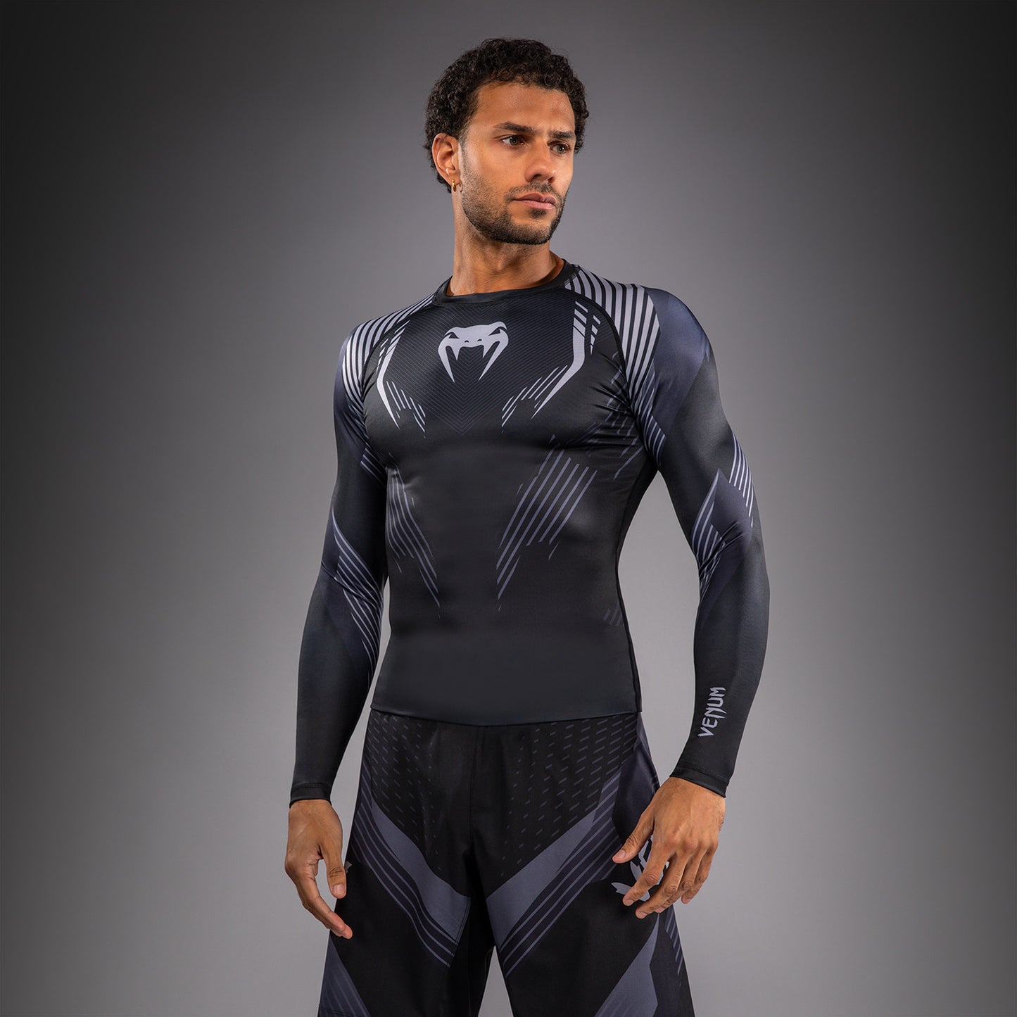 Rashguard à Manches Longues Venum No-Gi 6.0 - Noir/Gris