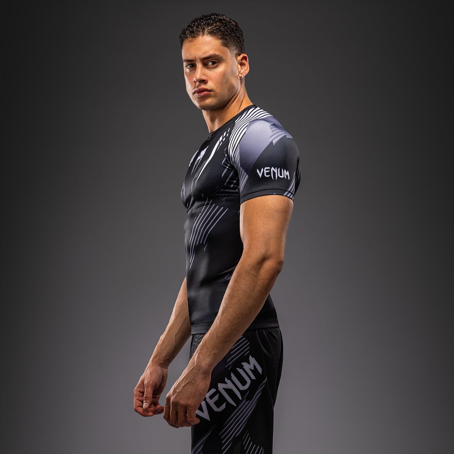 Rashguard à Manches Courtes Venum No-Gi 6.0 - Noir/Blanc
