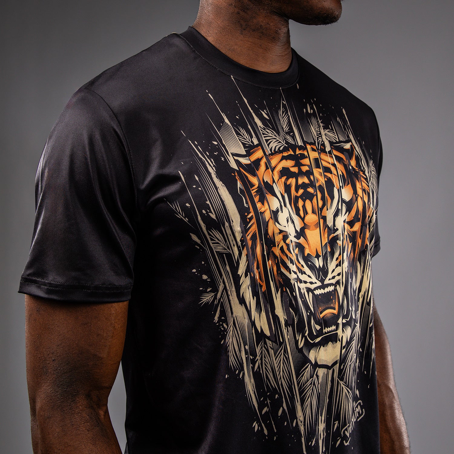 T-Shirt Dry-Tech Venum Tiger - Noir/Orange Néon - product-type_T-Shirts Dry Tech
