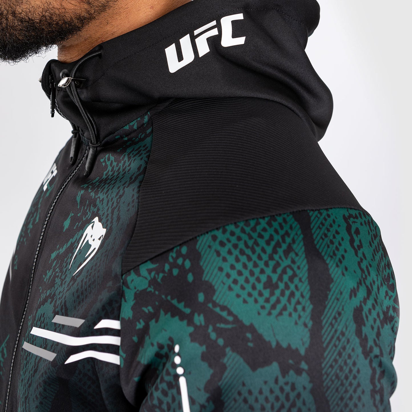 Veste à capuche pour Hommes UFC Adrenaline by Venum Authentic Fight Night - Emerald Edition - Vert/Noir - product-type_Vestes