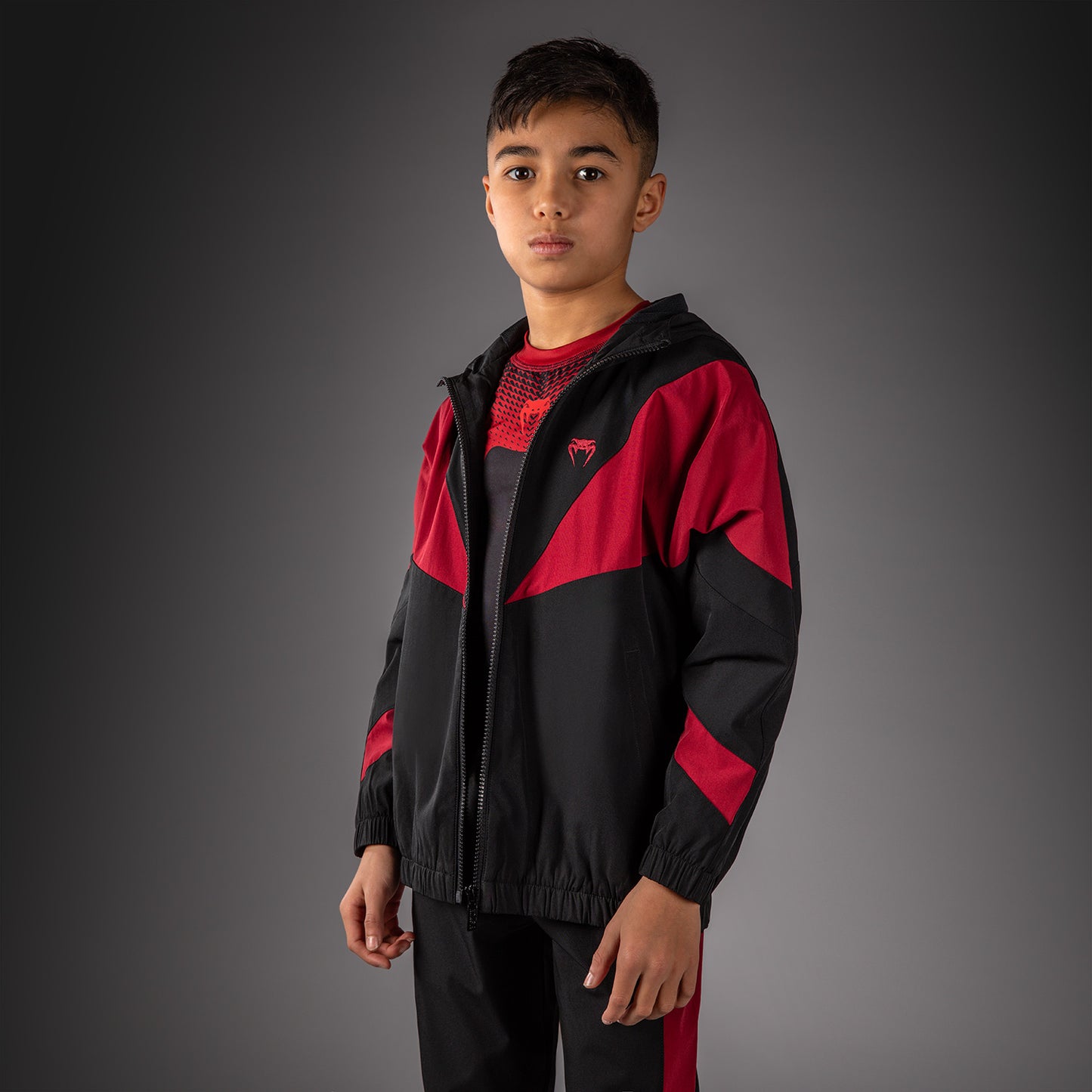 Veste de Survêtement Pour Enfant Venum Vectra - Noir/Rouge