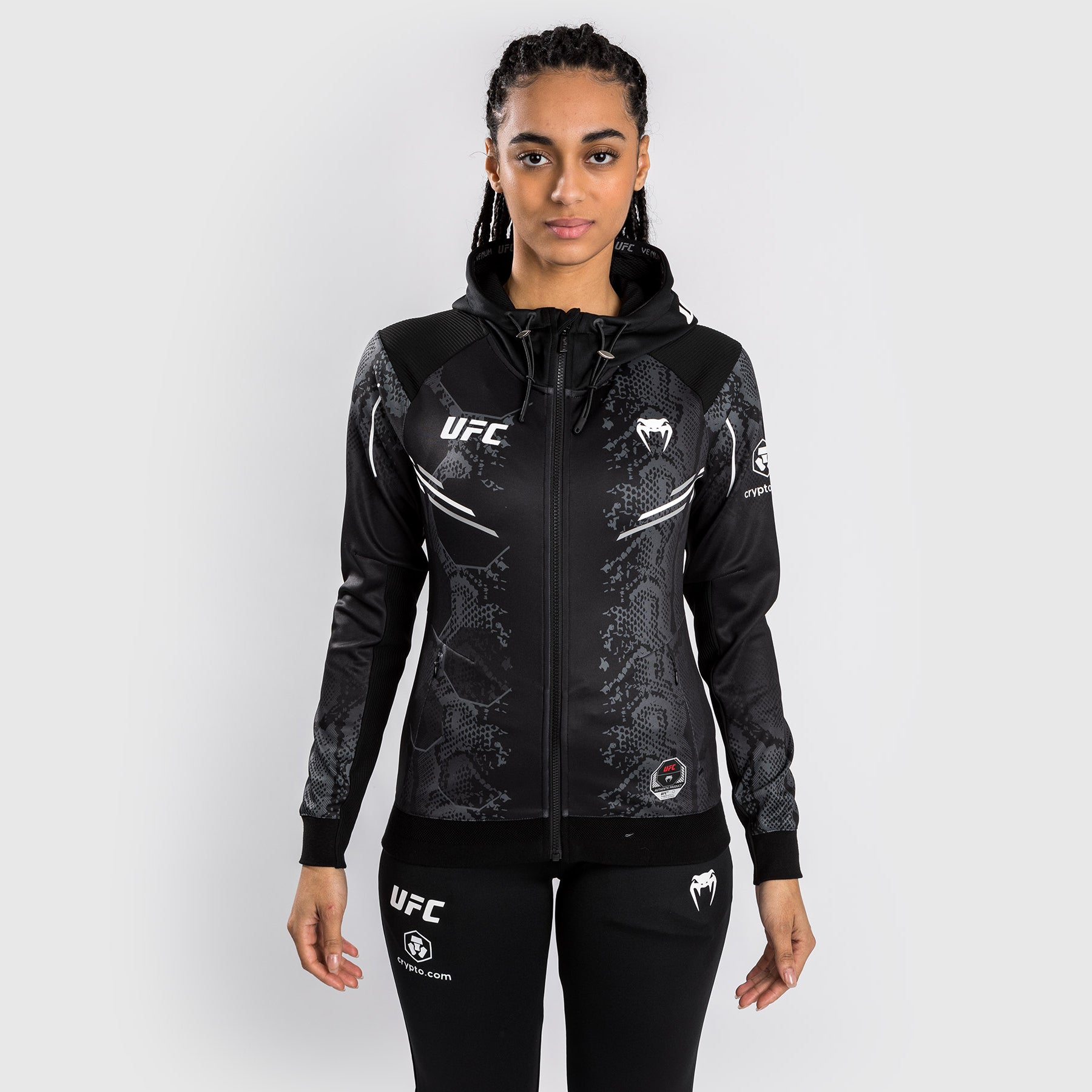 Veste à Capuche Personnalisée pour Femmes UFC Adrenaline by Venum Authentic Fight Night - Noir - product-type_Vestes