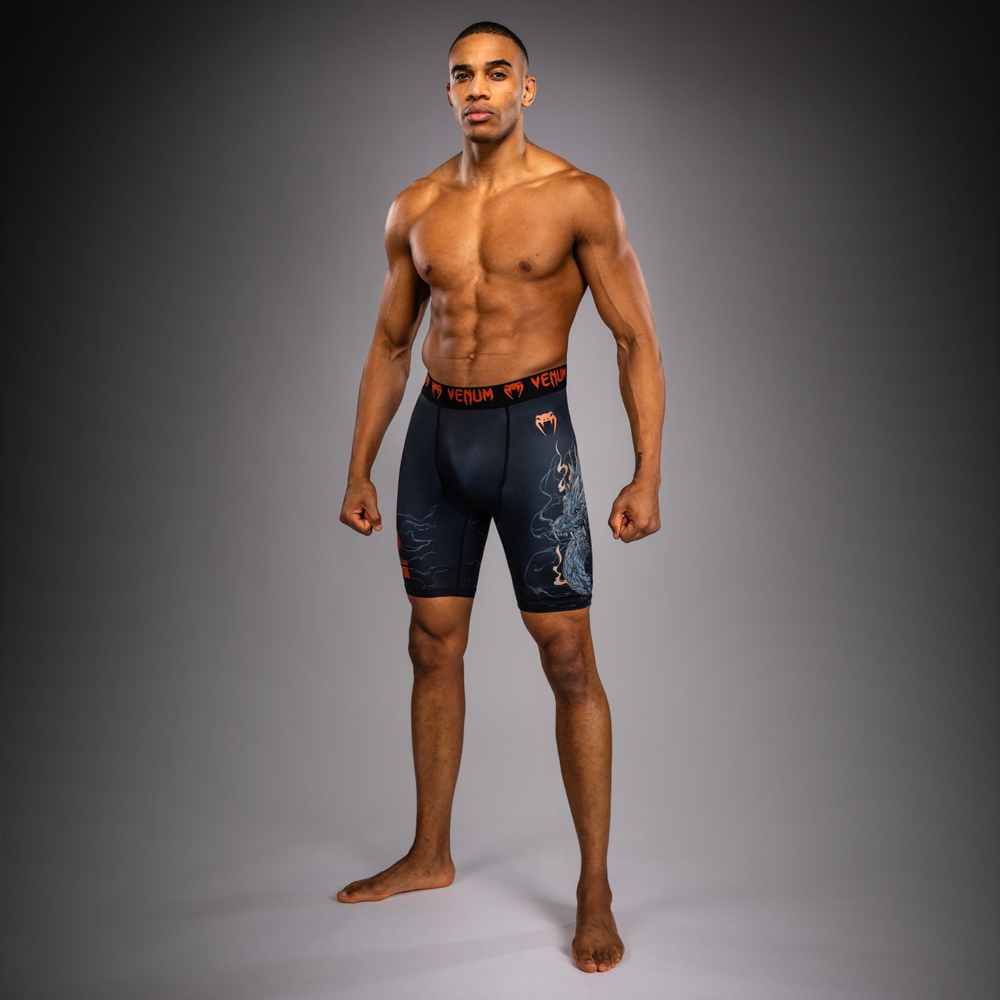Short de Compression Venum Thunder Dragon – Noir/Gris/Cuivre - product-type_Shorts de compression