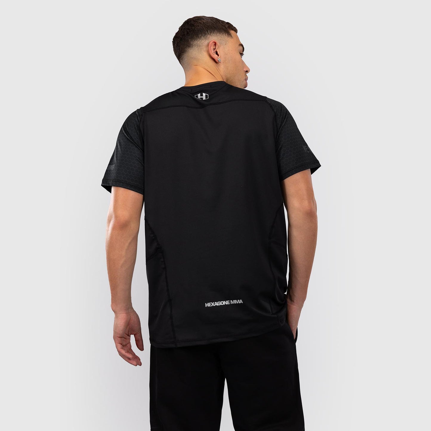 T-shirt Dry Tech Foot Korner x Venum Hexagon MMA Noir/Argent - product-type_T-Shirts Dry Tech