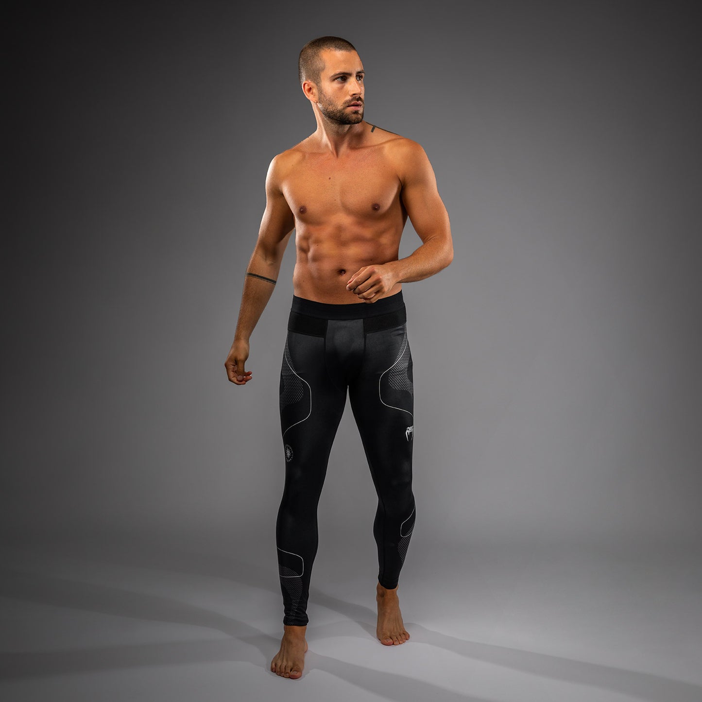 Pantalon de Compression Venum Nexus – Noir/Argent - product-type_Pantalons de Compression