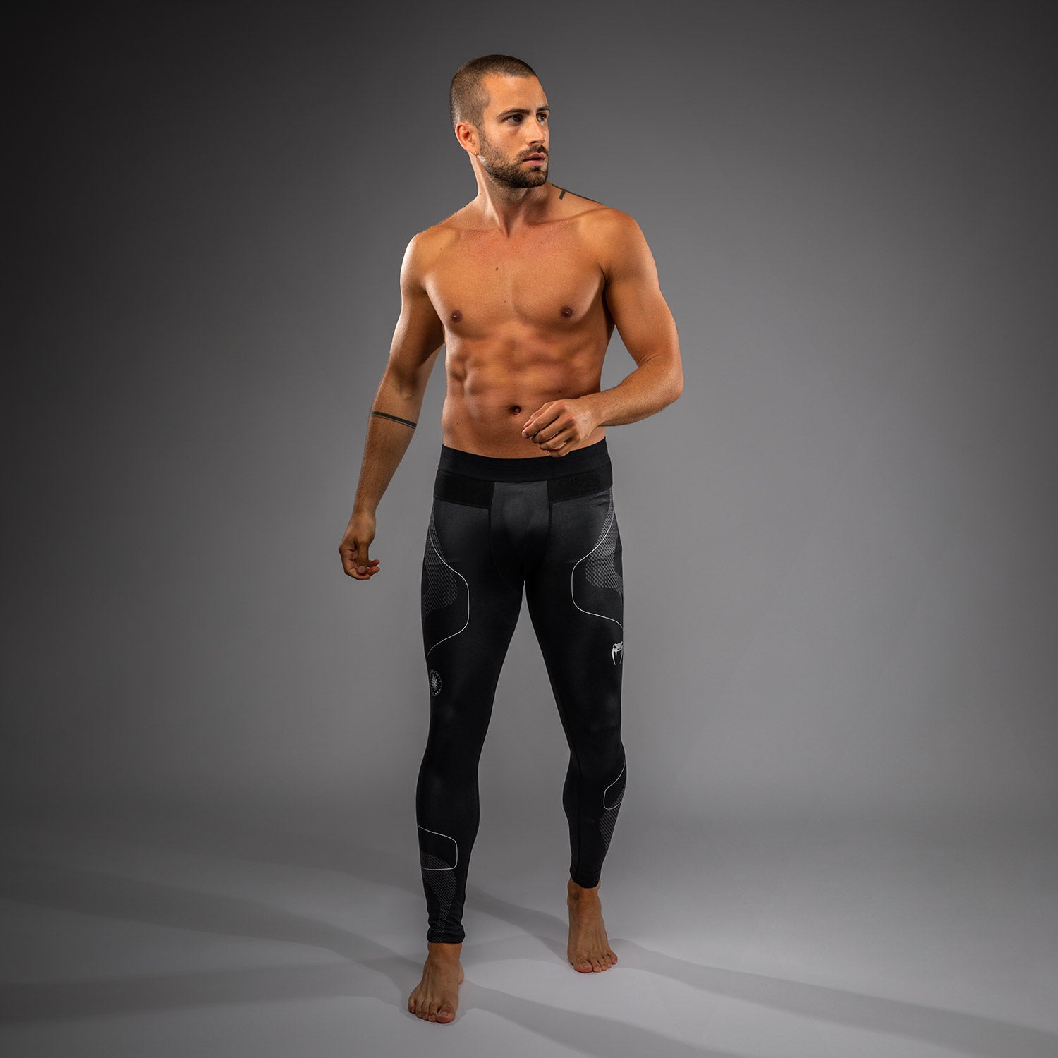 Pantalon de Compression Venum Nexus – Noir/Argent - product-type_Pantalons de Compression