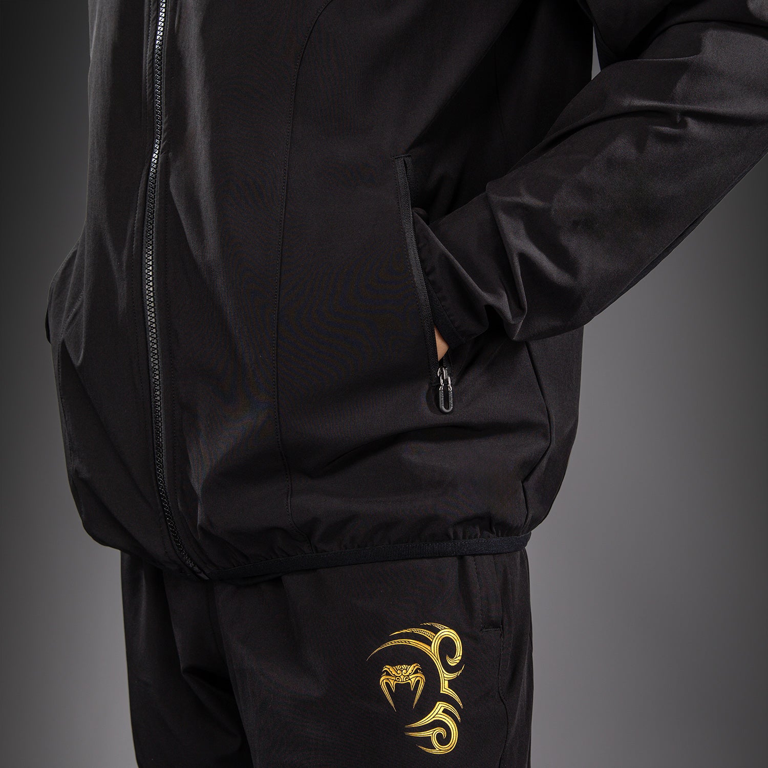 Veste de Survêtement Venum x Mike Tyson Tiger - Noir/Or - product-type_Vestes