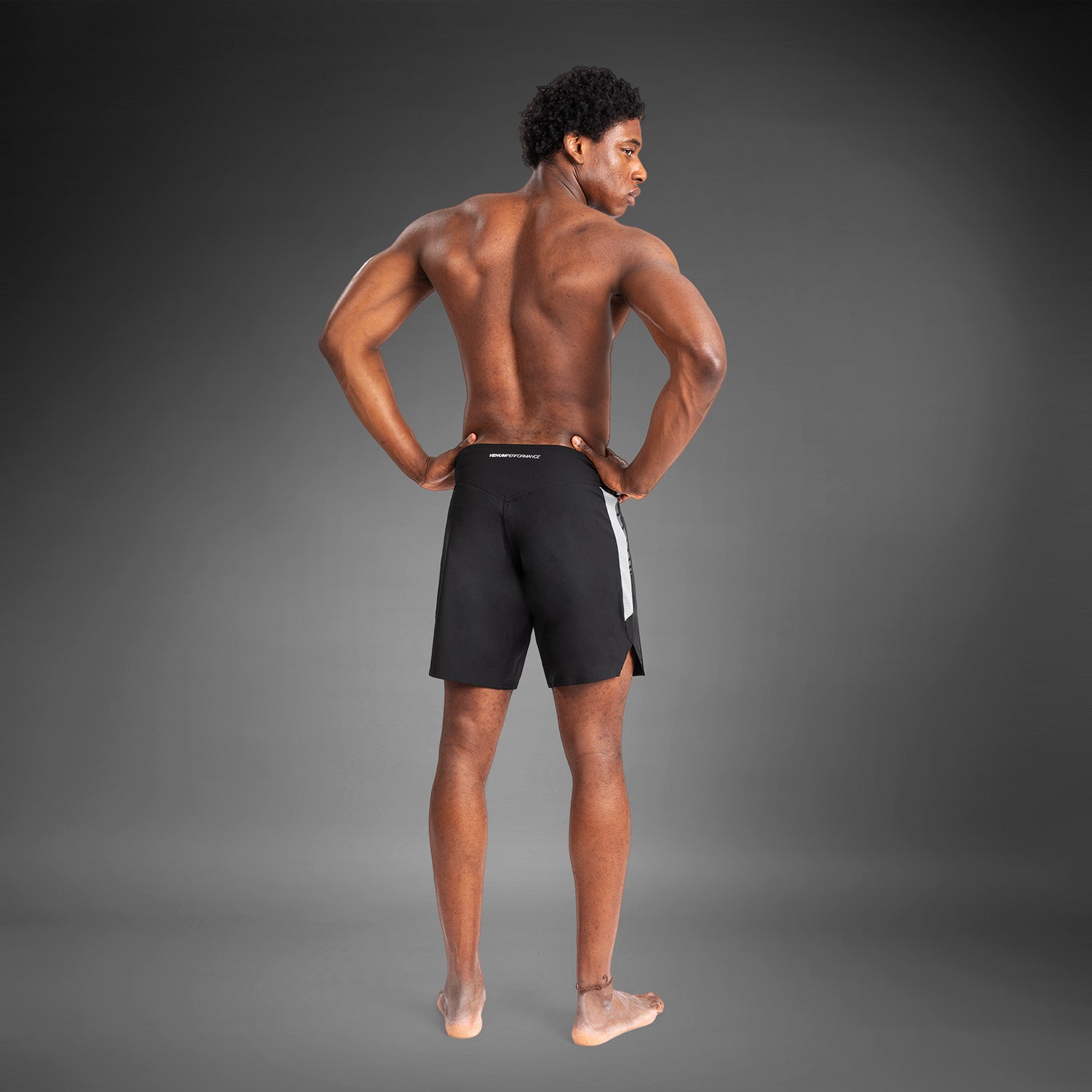 Short de Combat pour Hommes Venum Tempest - Noir/Gris - product-type_Shorts de MMA