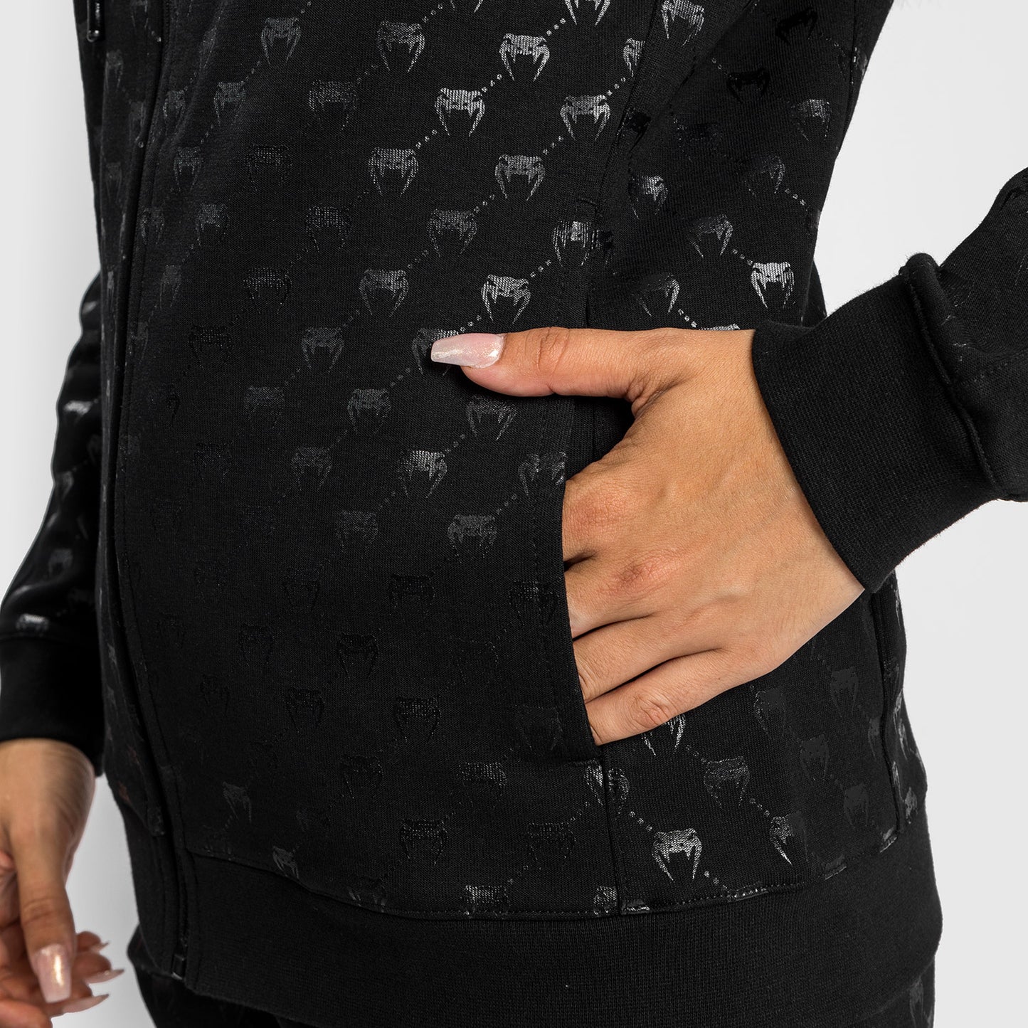 Sweatshirt Venum Monogram - Pour Femme - Noir/Or Rose - product-type_Vestes