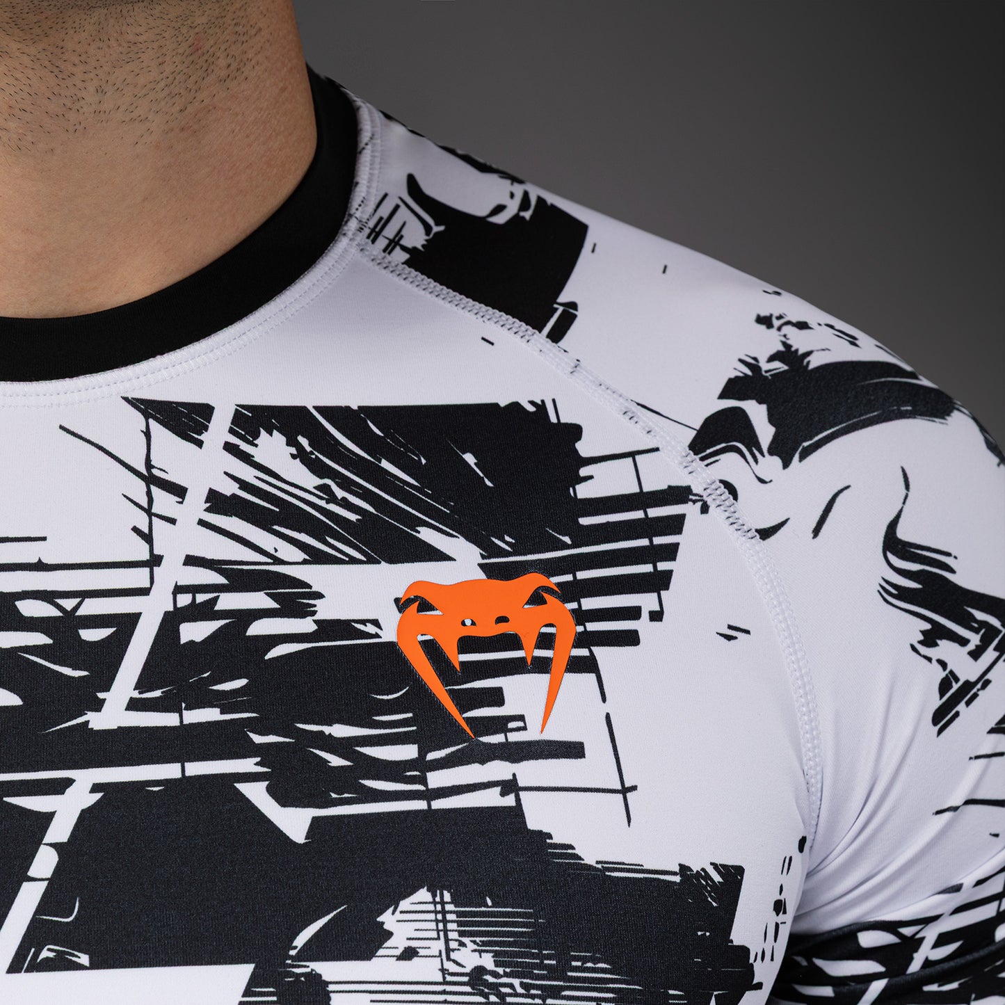 Rashguard manches courtes Performance Homme UFC Zenith by Venum Authentic Fight Week - Blanc - product-type_T-Shirts de Compression