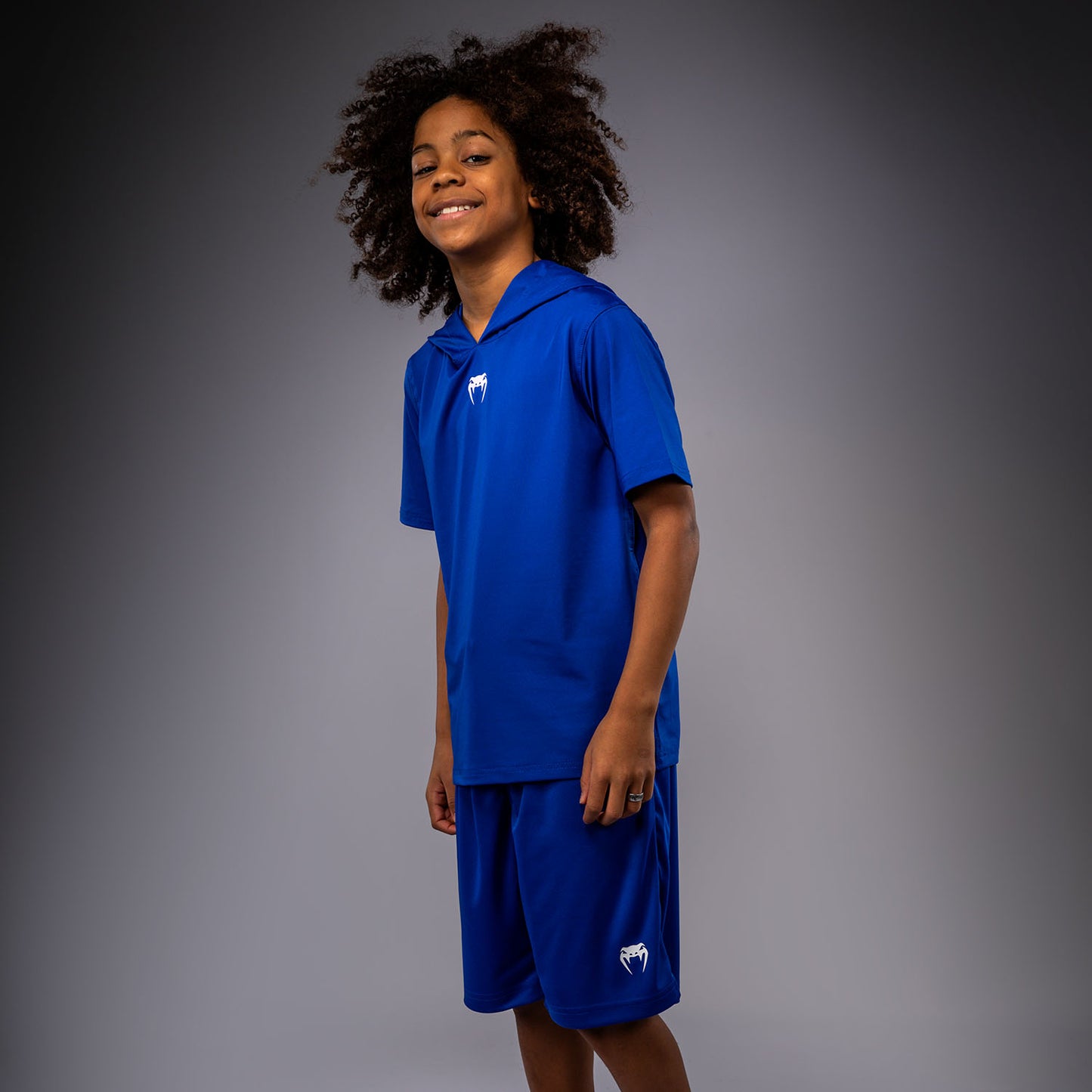 Sweat à capuche à manches courtes Dry Tech pour Enfants Venum Elite - Bleu Royal - product-type_Sweatshirts