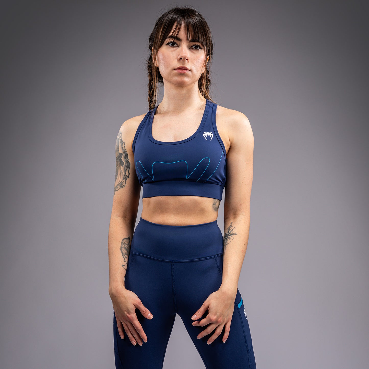 Brassière de Sport Venum x Top Rank Original pour Femmes - Bleu Marine - product-type_Brassières de sport
