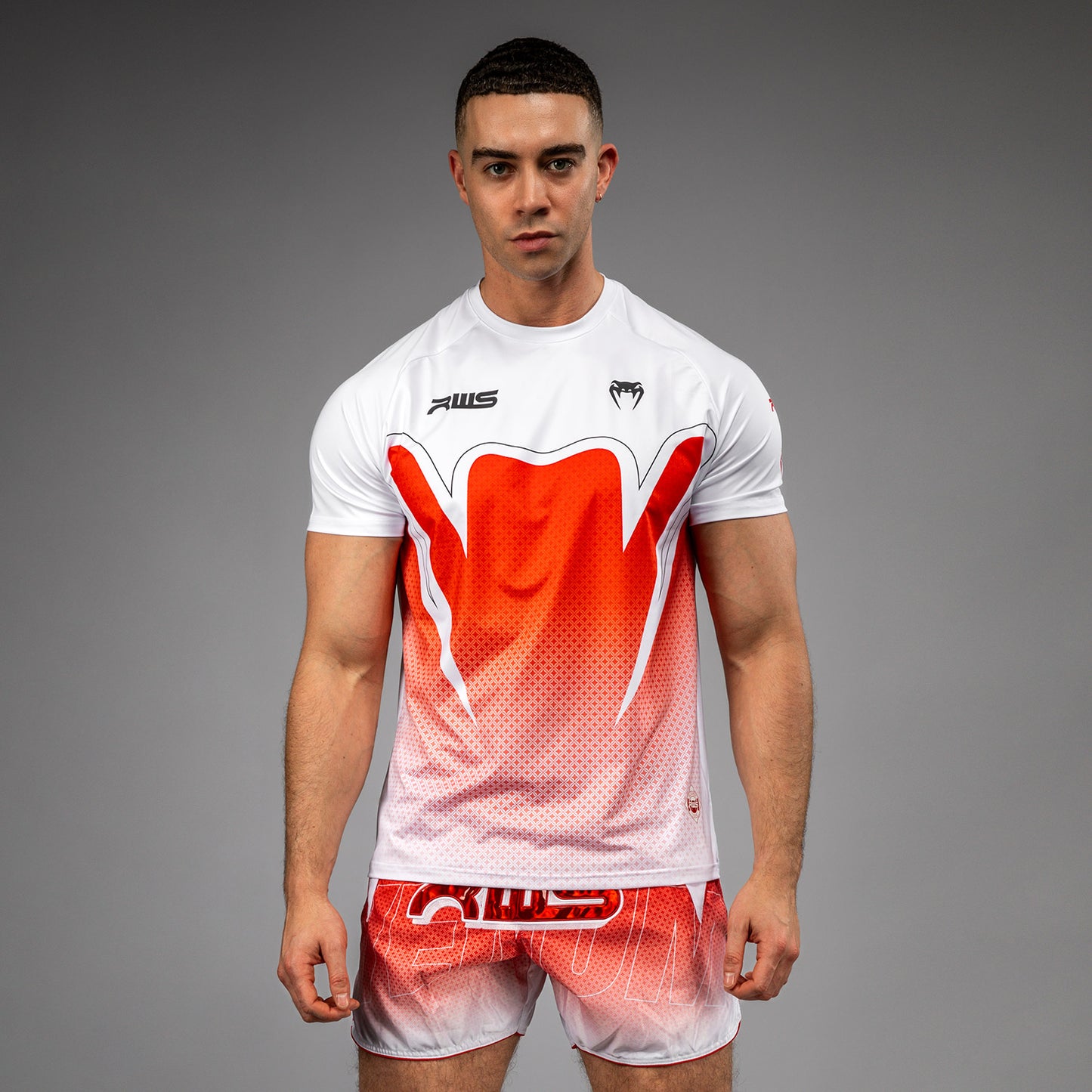 T-shirt Dry-Tech Homme Venum x RWS 2.0 – Blanc/Rouge - product-type_T-Shirts Dry Tech