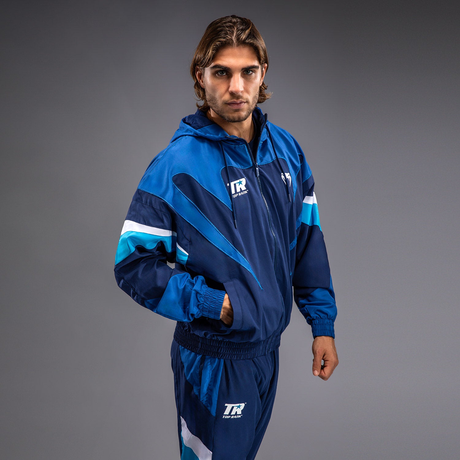 Veste à Capuche Venum x Top Rank Original pour Hommes - Bleu Marine - product-type_Vestes