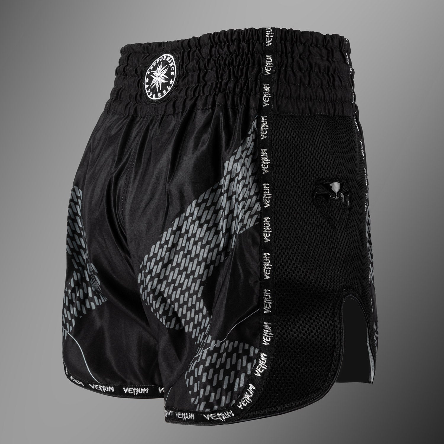Short de Muay Thai Venum Nexus – Noir/Argent - product-type_Shorts de Muay Thai