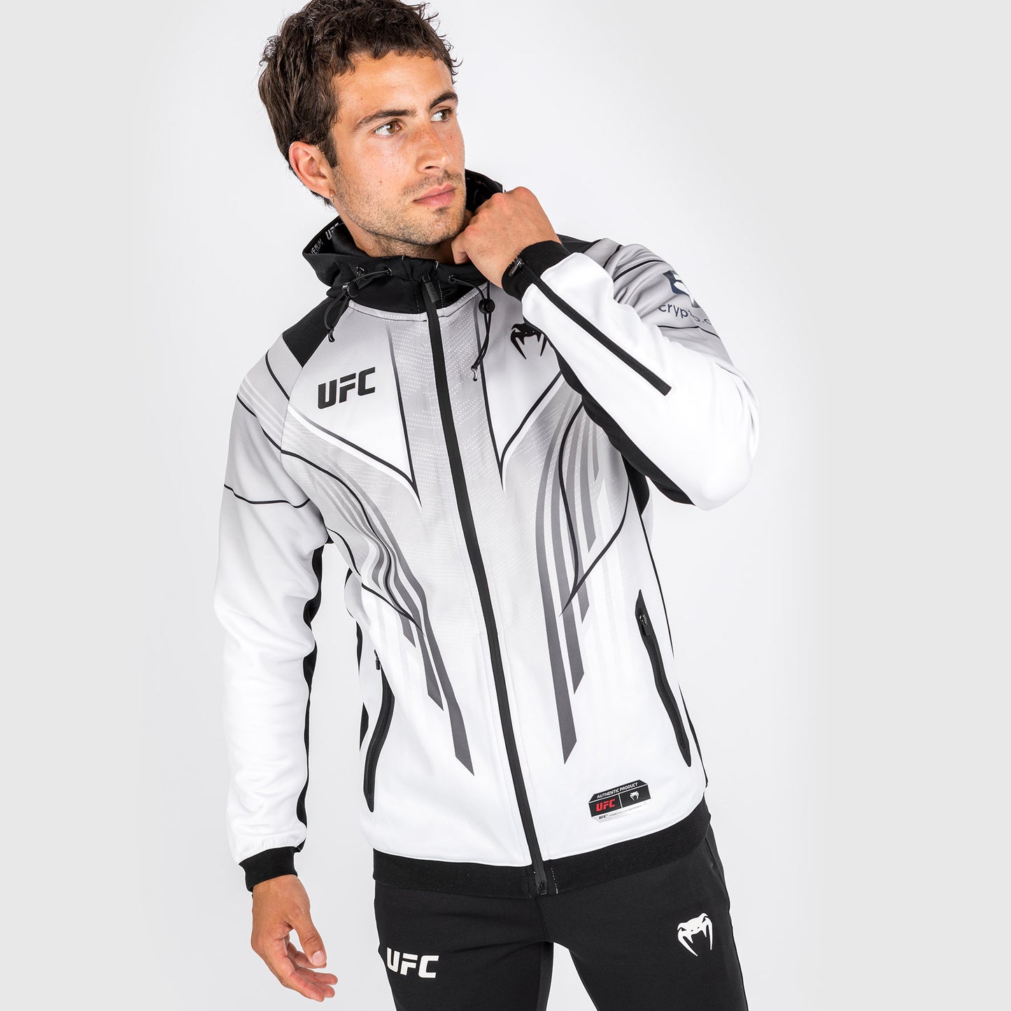 Sweat à capuche Walkout UFC Venum Authentic Fight Night 2.0 pour homme - Blanc - product-type_Vestes