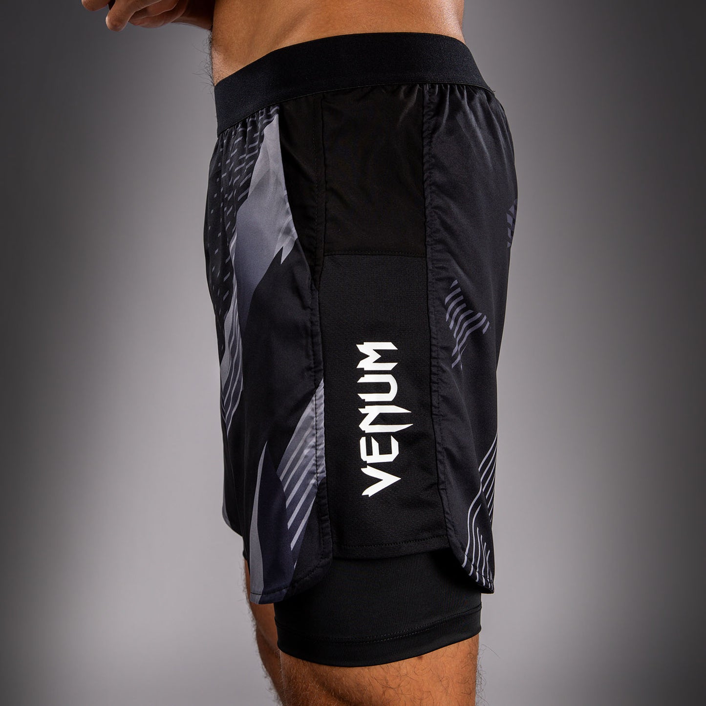 Short d’Entraînement Venum No-Gi 6.0 - Noir/Blanc