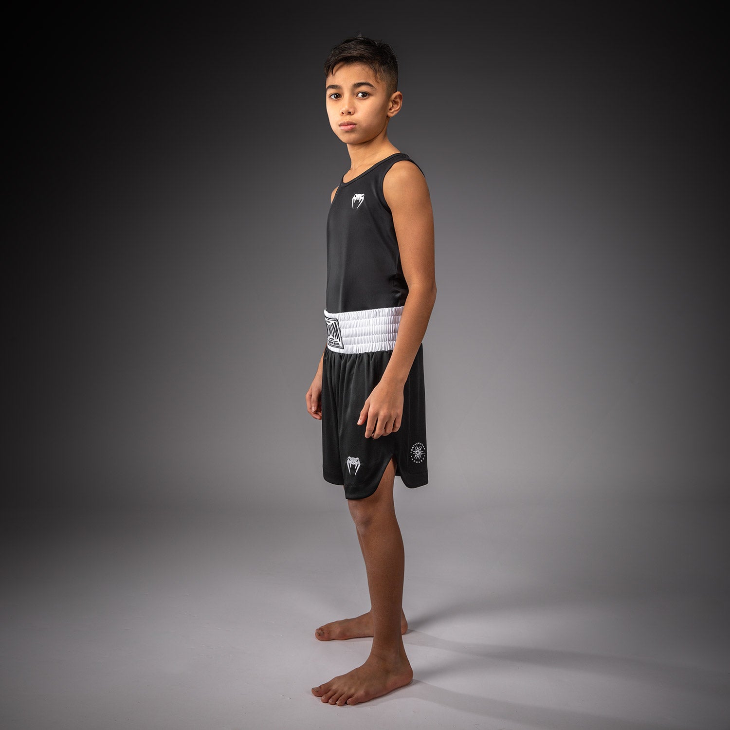Short de Boxe Venum Classic Pour Enfants – Noir/Blanc - product-type_Shorts de boxe