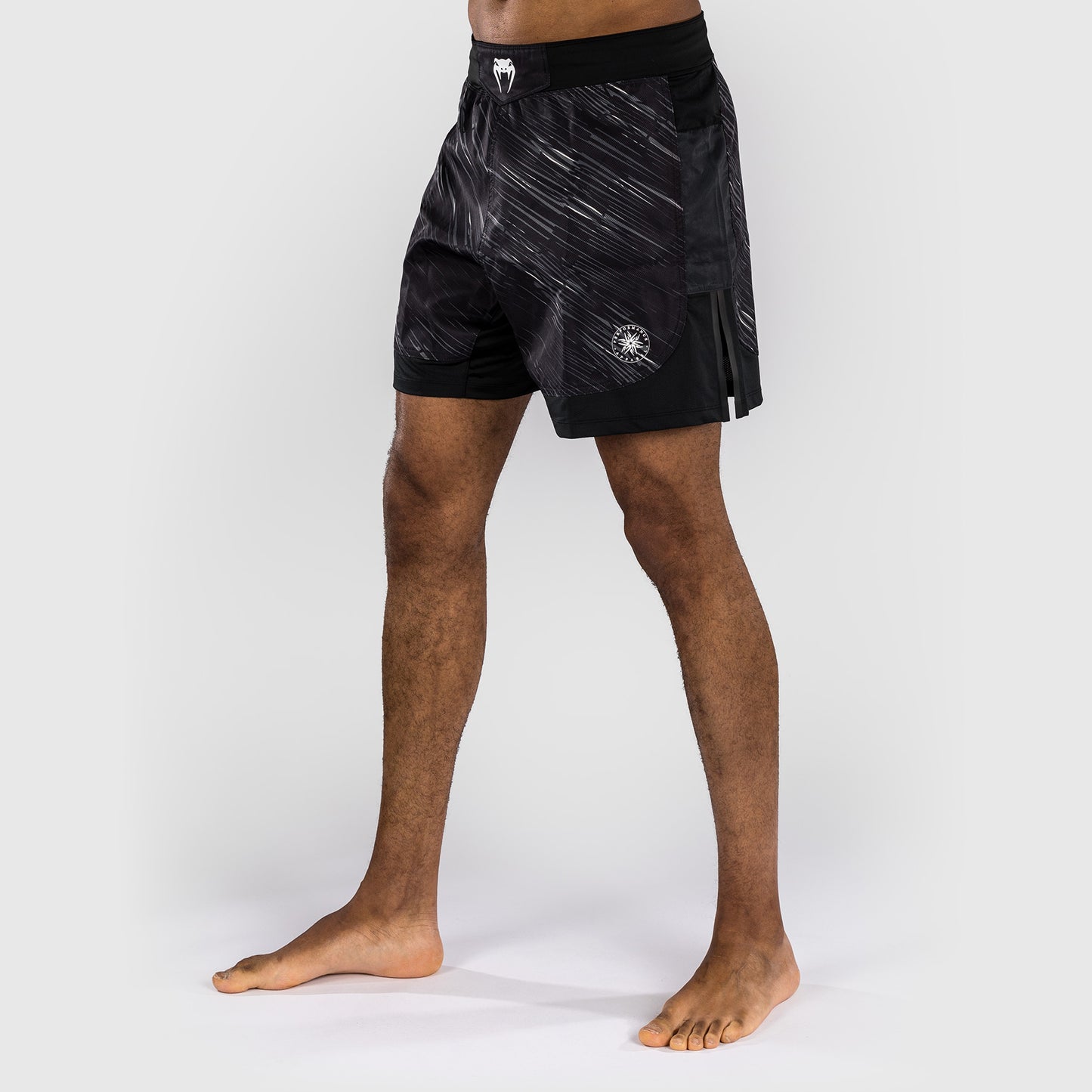 Short de combat Venum Rapid - Noir/Gris Orage - product-type_Shorts de MMA