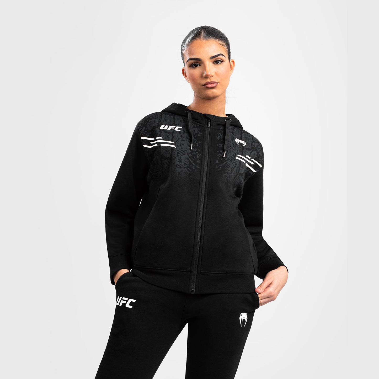 Sweatshirt zippé à capuche pour Femmes UFC Adrenaline by Venum Replica - Noir - product-type_Vestes