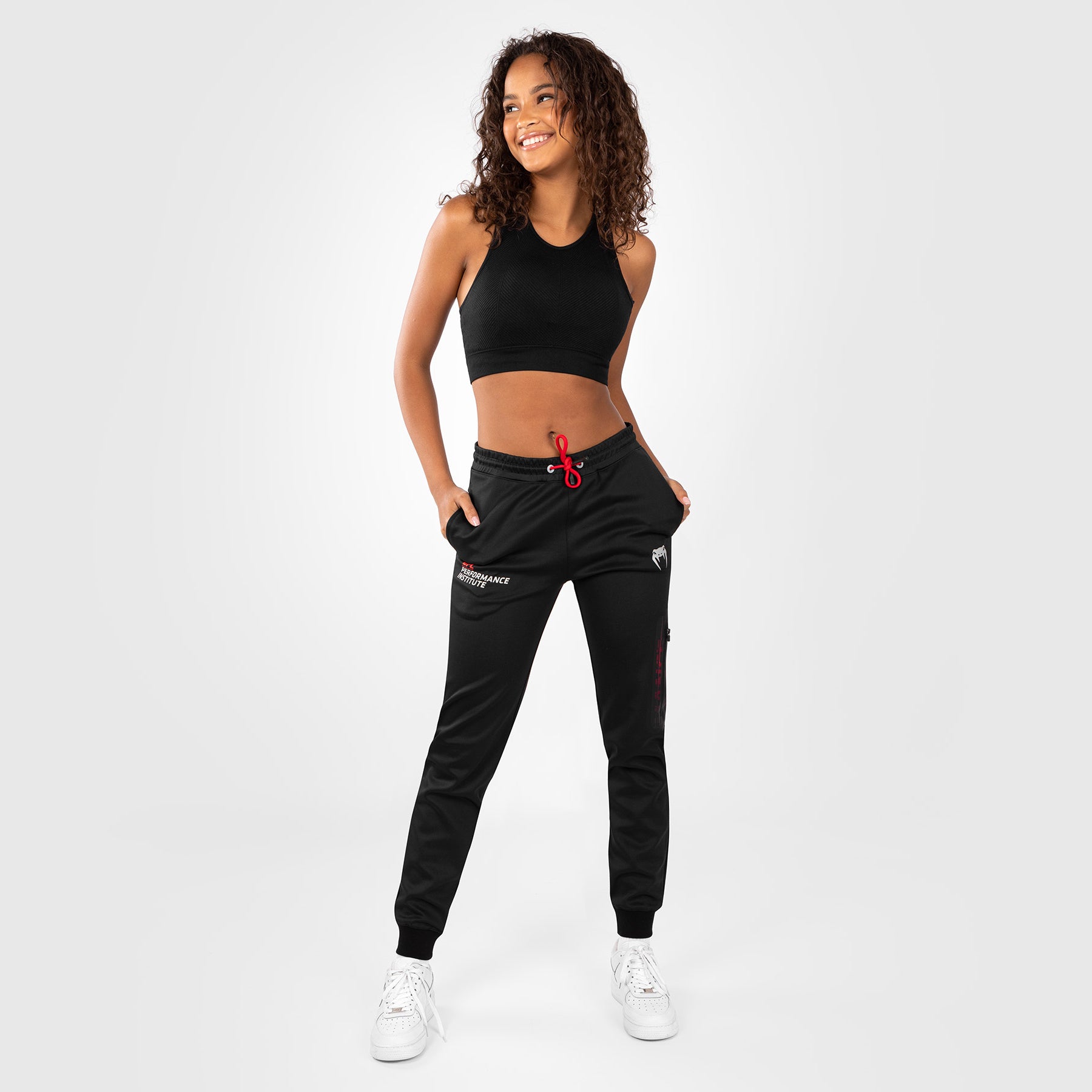 Pantalon de Jogging pour Femmes UFC Venum Performance Institute 2.0 - Noir/Rouge - product-type_Pantalons de jogging