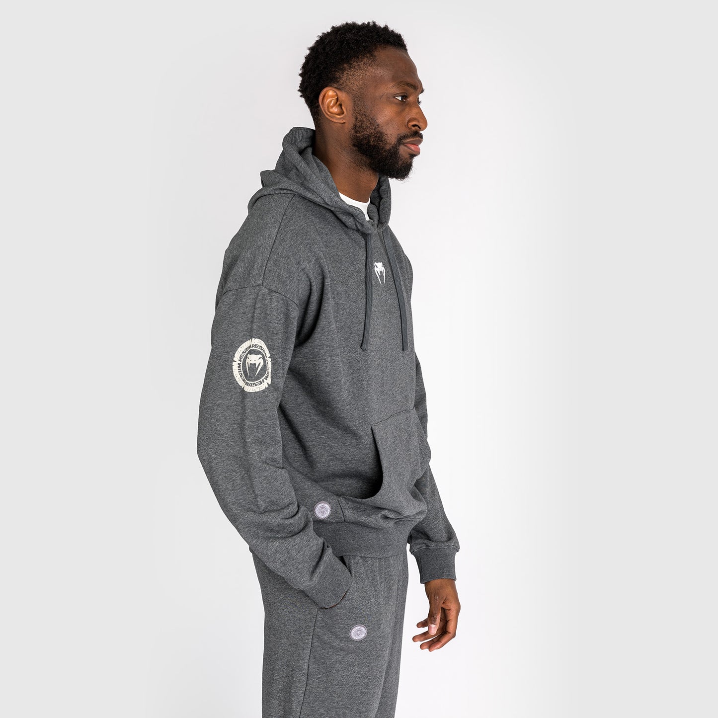 Sweatshirt À Capuche Pour Hommes Venum Vortex XL Lite - Gris Foncé Chiné - product-type_Sweatshirts